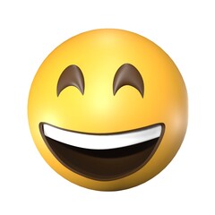 Obraz premium 3D Happy emoticons that look cute and cool