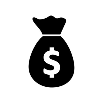 recommend clip art: Icon of money bag with a dollar sign