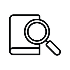 Book search Isolated Vector icon which can easily modify or edit

