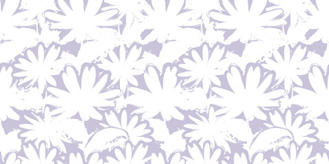 Pastel floral seamless pattern, Flowers background, Vector illustration