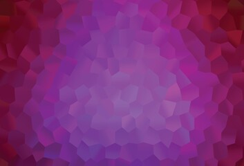 Light Purple vector background with hexagons.