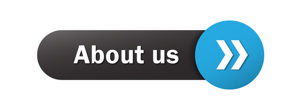 ABOUT US black and blue vector web button