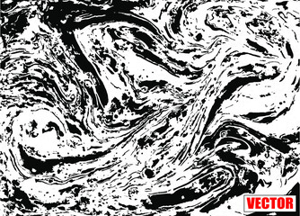 Ink marble texture. Abstract vector background.
