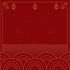 Chinese new year background. Illustration vector.
