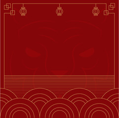Chinese new year background. Illustration vector.