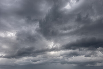 Fototapeta premium Dark gray clouds. Storm clouds background
