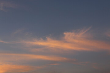sunset sky with clouds