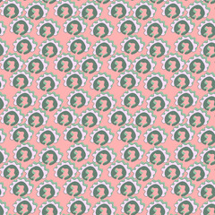 Seamless vector abstract artwork with repeat decorative elements