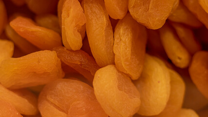 Peeled and dehydrated apricot orellanes, ready to be sold. ready-to-eat, healthy and delicious trout.