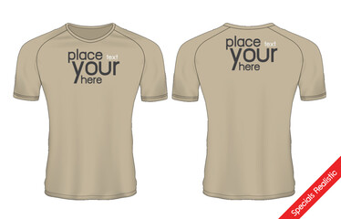 sport shirt template set ,T-shirt sport design ,Vector Soccer jersey mock up, football uniform sport shirt front and back model.