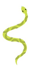 snake green animal for children