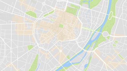 Digital web background of Altstadt. Vector map city which you can scale how you want. - obrazy, fototapety, plakaty