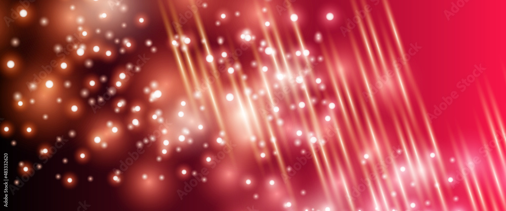Wall mural space background with light stripes, galaxy with realistic nebula and lots of shining stars. infinit