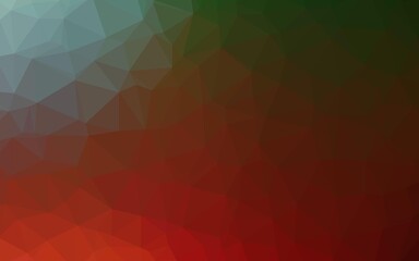 Obraz premium Light Green, Red vector shining triangular template.