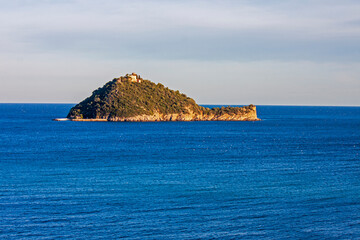 Gallinara or Isola d'Albenga, a small island in the Province of Savona, Liguria, northern Italy.