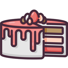 cake line icon
