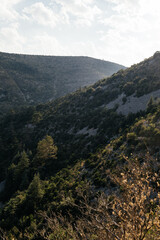 Naklejka premium cirque de navacelles landscape in France