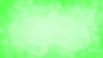 Obraz na płótnie Canvas full green light watercolor abstract background vector