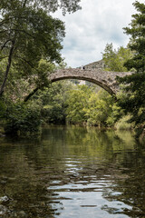 old bridge over the river