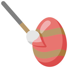 easter egg flat icon
