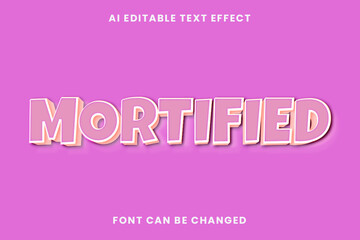 Mortified Text Effect