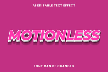 Motionless Text Effect