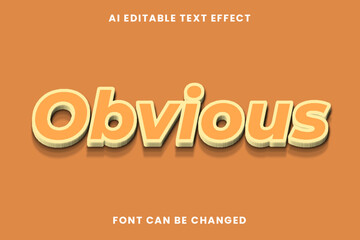 Obvious Text Effect