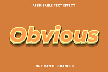 Obvious Text Effect