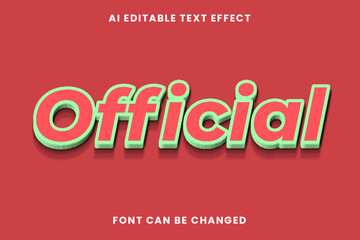 Official Text Effect