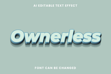 Ownerless Text Effect
