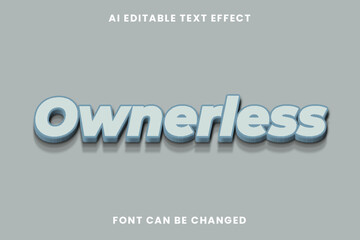 Ownerless Text Effect