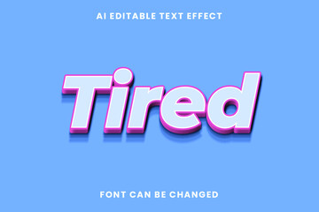 Tired Text Effect