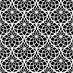 Art Deco motif in seamless decorative geometric pattern.