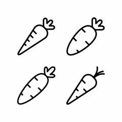 Carrot Icon Design Vector Logo Template Illustration Sign And Symbol