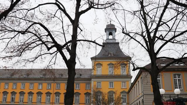 old town bonn germany in winter