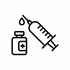 Vaccine Icon Design Vector Logo Template Illustration Sign And Symbol