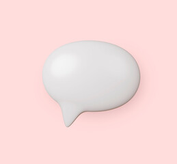 place for text 3d illustration on pink background.