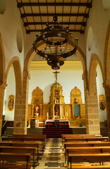Nave principal de la Iglesia de la Encarnación en Castellar, pueblos de la provincia de Jaén,...