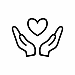 Donation Icon Design Vector Logo Template Illustration Sign And Symbol