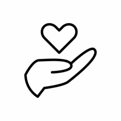 Donation Icon Design Vector Logo Template Illustration Sign And Symbol