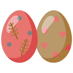 easter egg flat icon