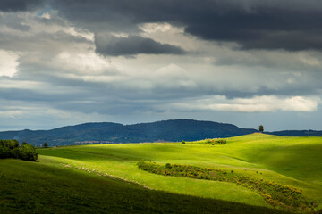 View of the Scenic Tuscan Countryside