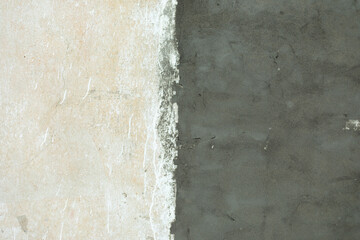 Texture of wall. Concrete coating. White and grey.