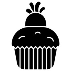 cupcake solid icon
