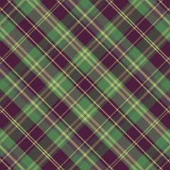 Seamless tartan plaid pattern background with vintage color.