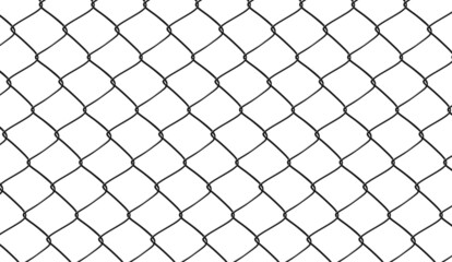 Fototapeta premium fence realistic metal border texture, steel security vector pattern