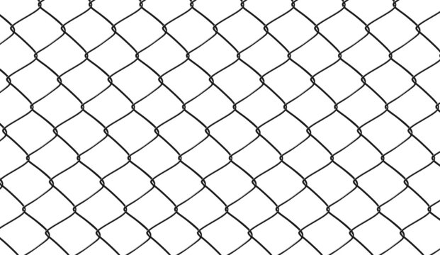 fence realistic metal border texture, steel security vector pattern