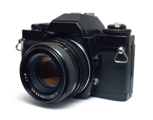 Fototapeta premium camera analogue on a white background