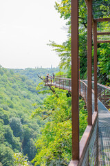 Fototapeta premium From this staircase, the journey through the canyon begins.