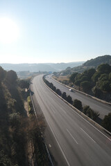 Approaching Barcelona by road